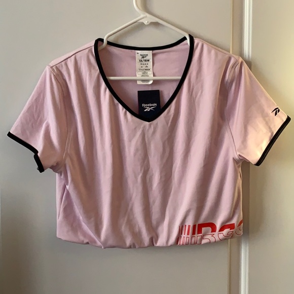 Reebok - Baby Pink Cropped Tee (NWT) - Picture 3 of 11